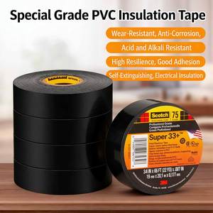 <span class=keywords><strong>Cinta</strong></span> <span class=keywords><strong>Aislante</strong></span> Eléctrica de PVC <span class=keywords><strong>3M</strong></span> <span class=keywords><strong>Super</strong></span> <span class=keywords><strong>33</strong></span>+ para Electricistas - Resistente al Agua, al Fuego y al Desgaste - Product Image 5