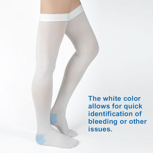 Tarato 20-30 MmHg Plus Size Anti vene Varicose Silicone fascia superiore aperta punta rilievo coscia <span class=keywords><strong>calze</strong></span> a compressione alta <span class=keywords><strong>calze</strong></span> - Product Image 3