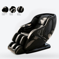 Fauteuil de massage complet personnalisable (couleurs bleu, kaki, noir, champagne) avec airbag, massage SL Track, zéro gravité et commande vocale