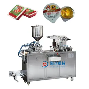 Máquina automática de embalagem em bolhas para alimentos líquidos, marca de olho e forma térmica de mel, embalagem automática em bolhas