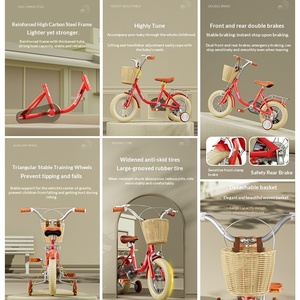 Nouveau style de vélo à pédales pour filles, style princesse, avec roues d'apprentissage, sans suspension ni vitesses, pour les enfants de 3 ans et plus, roues de 12 à 20 <span class=keywords><strong>pouces</strong></span> - Product Image 5