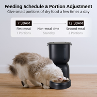 Distributeur automatique de nourriture pour animaux de compagnie intelligent OEM 3L avec minuterie WiFi, application Tuya, pour nourriture sèche, distributeur automatique de nourriture pour chiens, nourrisseur intelligent pour animaux de compagnie avec réglage de l'heure