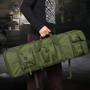 Padded Dual Compartment Tactical Bag Outdoor Hunting Shooting Range Bag Long Tactical Equipment Gear <b>Backpack</b> - Product Image 2