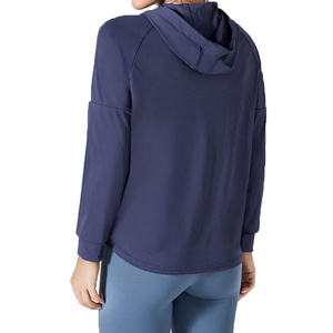 Veste de sport pour femme de haute qualité personnalisée, ample, décontractée, fermeture éclair intégrale, col montant, technique tissée, nylon, veste d'automne - Product Image 5