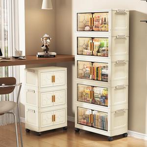 Organiseurs de placard multifonctionnels <span class=keywords><strong>à</strong></span> <span class=keywords><strong>3</strong></span> niveaux, beige, <span class=keywords><strong>tiroirs</strong></span> de rangement empilables, organisateur de rangement avec <span class=keywords><strong>roulettes</strong></span> pour la chambre <span class=keywords><strong>à</strong></span> coucher - Product Image 6