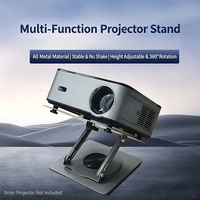 Support de projecteur en alliage d'aluminium, support de projection multifonctionnel rotatif pliable et portable pour table et plafond.