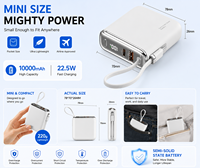 Power Bank Semi State Solid Ultra-Slim 10000mAh Baterai Lithium-ion Pengisian Daya Terbaik Power Bank 10000mAh 2026 Ultra Slim