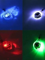 Lampe de pêche sous-marine LED Boyid Mini, forme œil de poisson, LED blanche, étanche IP65, portée d'éclairage 5m, leurre en plastique vert bleu