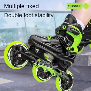 <span class=keywords><strong>Patines</strong></span> <span class=keywords><strong>de</strong></span> <span class=keywords><strong>Ruedas</strong></span> Grandes <span class=keywords><strong>de</strong></span> <span class=keywords><strong>Tres</strong></span> <span class=keywords><strong>Ruedas</strong></span> <span class=keywords><strong>de</strong></span> Una Sola Fila PAPAISON para Principiantes, Adultos, Profesionales, <span class=keywords><strong>de</strong></span> Carreras, al por Mayor, EVA, PU, PP - Product Image 3