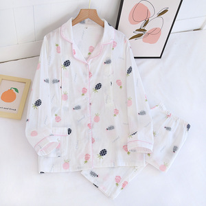 Venta caliente conjunto de pijamas de Enfermería de <span class=keywords><strong>maternidad</strong></span> para mujer Jersey de algodón de manga larga ropa de dormir para verano térmico otoño primavera - Product Image 5