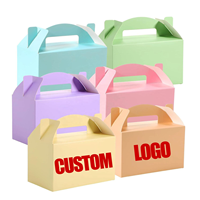 Boîte de rangement pour collations au chocolat, écologique, pour les fêtes, les anniversaires, les baby showers, boîte cadeau en papier colorée pour bonbons