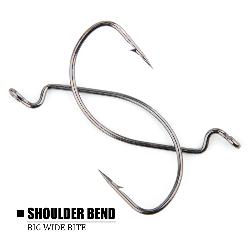 Spinpoler Wide Fishing Hook 1/0 2/0 3/0 4/0 5/0 High Carbon Steel Soft Worm  Hooks Soft Jerk Drop Shot Fishhooks Saltwater Tackle| Alibaba.com