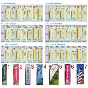 Wholesales Factory Beach Teardrop Feather Flag Printing Heavy Duty Teardrop Banner Beach Flag Feather Beach Flag - Product Image 4