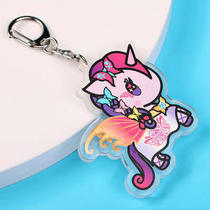 Custom <strong>Anime</strong> PVC <strong>Keychain</strong> UV Printed 3D Foreground Translucent Star Hologram Cartoon Style Charms Foreground Acrylic <strong>Keychain</strong> - Product Image 3
