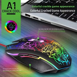 <span class=keywords><strong>Mouse</strong></span> da Gioco Deiog A1 <span class=keywords><strong>Ghost</strong></span> con 7 Pulsanti, Sensore Ottico Ergonomico, Interfaccia USB, Programmabile, Illuminazione Colorata per Gioco Notturno - Product Image 4