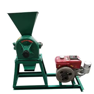 304 Stainless Steel millet Corn Grinder Machines/Electric Grain grinding machine with Diesel engine