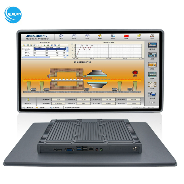 Industrial Embedded Panel PC 15.6'' Inch Fanless Capacitive Touch Screen IP65 Waterproof Core I3/i5/i7 in Stock