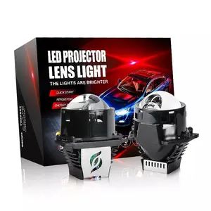 Super Bright 55W 5800K Led Projector Headlight 3 Inch Bulb Bi Led Projector Lens Headlight For Car