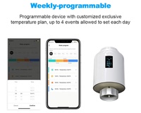 Zigbee-termostato termostático inteligente con pantalla OLED, termostato de calor para habitación, calefacción inalámbrica, programación semanal
