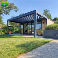 Pergola bioclimatique moderne en aluminium à lames orientables 3x3 3x4 4x4 6x4 m, fabrication OEM