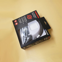 Boîte d'emballage pour casque en blister en PET blanc avec boîte en carton couleur 350 g/m², emballage économique pour casque avec insert blanc