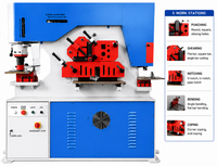 Machine de découpe et de poinçonnage hydraulique CNC Q35Y-20 avec système de contrôle numérique PLC