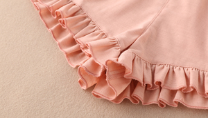 Ensembles d'été sans manches en coton et lin pour enfants (Australie, États-Unis) – Débardeurs à boutons et bloomers à volants pour filles - Product Image 4