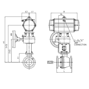 Válvula de Bola Neumática KOSO 310K OEM Flotante y de Trunnion para Actuador 6300RC 6500RA 7300RB con Posicionador de Válvula Fisher DVC6200 - Product Image 3