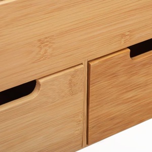 Solid Wood Desktop Organizer Multi <b>Drawer</b> <b>Storage</b> <b>Box</b> For Desk Neatening And Office Supplies - Product Image 5