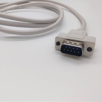 Kabel Ekstensi D-sub Male to Male 9 Pin untuk Instalasi Lapangan, Warna Abu-abu, Kabel Db9 1m 2m 3m 5m 10m