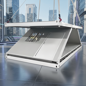 منزل صناعي فاخر مستعمل من الصلب قابل للطي بمساحة 80 متر مربع، منزل ذكي نمطي للبيع - Product Image 1