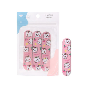 Lima de uñas de dibujos animados LMLTOP, grano 180, doble cara, reutilizable, herramienta para pulir uñas para mujeres y niñas - Product Image 1