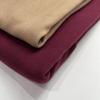 Tissu polaire berbère super doux en Dralon uni brossé avec liaison par cisaillement pour vêtements