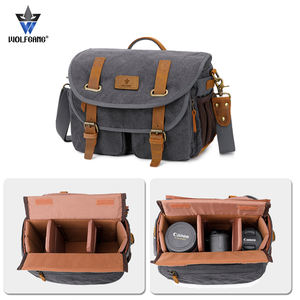 Sac pour appareil photo à bandoulière DF36 pour <span class=keywords><strong>Canon</strong></span> et pour Sony DSLR sans miroir étui de rangement en polyuréthane avec couvercle d'objectif - Product Image 4