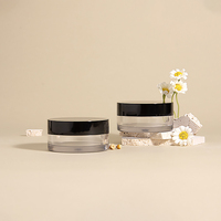 Échantillon Gratuit : Pot en Plastique pour Soins Personnels 30ml, Boîtes Noires en ABS pour Crème Visage, Fournisseur d'Emballages Cosmétiques Personnalisés, Pot d'Emballage pour Gommage Corporel
