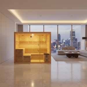 Design moderne intérieur pour 4-6 personnes design maison sauna et hammam combiné - Product Image 1