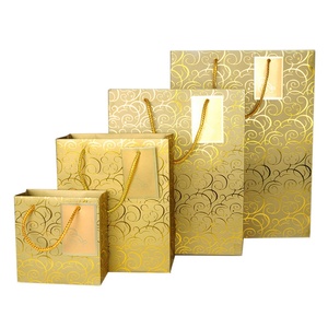 High-end Recycled <b>Materials</b> Fashion Custom Design Printed Wine Paper Bag with Handle Matt Lamination Gift <b>Packaging</b> - Product Image 3