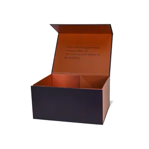 Custom Bespoke Flap Lid Packaging Cardboard Boxes Magnetic Closure Gift Boxes with Custom Folding