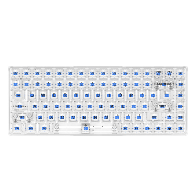 Keyboard 82 Keys Hot Swappable DIY USB Wired Wireless BT Mini RGB Gaming Red Blue Switch Mechanical Keyboard Set