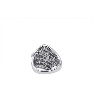 Anillo de Diamantes Jewelspaark, 1.76 Quilates Totales, Corte Redondo y Baguette, Color G, Plata de Ley 925, Joyería de Compromiso para Mujer - Product Image 4