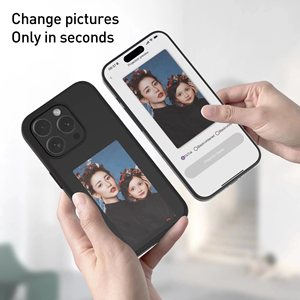 Custodia per Display a inchiostro intelligente con schermo a inchiostro elettronico personalizzabile NFC per <span class=keywords><strong>iPhone</strong></span> 16 15 14 13 12 Pro Max NFC <span class=keywords><strong>Cover</strong></span> <span class=keywords><strong>foto</strong></span> personalizzata - Product Image 3