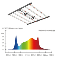 Lampe de culture LED commerciale 720W à 6 barres Samsung, spectre complet, haute intensité PPFD, pour serre et culture verticale