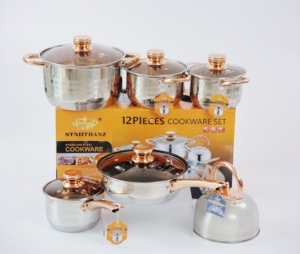 <span class=keywords><strong>2025</strong></span> <span class=keywords><strong>New</strong></span> Arrival đồ dùng nhà bếp thiết lập cảm ứng nấu ăn nồi và không dính soong Cookware <span class=keywords><strong>Set</strong></span> cho dễ dàng sử dụng nhà bếp - Product Image 1