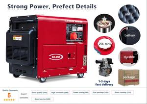 温室家庭用スーパーサイレントディーゼル発電機セット家庭用カマ8kw10kva防音発電所ディーゼル発電機 - Product Image 6