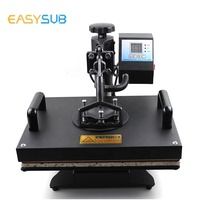 Machine de presse à chaud 5 en 1 Swing T-shirt numérique Transfert de chaleur 12 "X 15" Machine de transfert par sublimation pour impression de plaque de chapeau de casquette de tasse