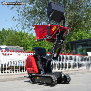 Mini Dumper Cingolato Idraulico Rhinoceros da Cantiere Completamente Idraulico da 800 kg con Motore a Benzina B&S /Ducar da 15 CV - Product Image 2