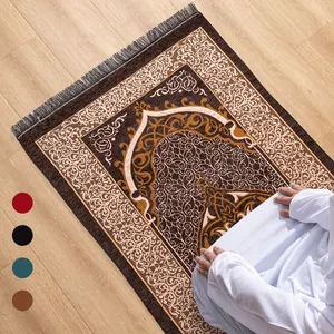 Tapis De Priere Islam tappeto portatile imbottito da viaggio a buon mercato tappeto da preghiera Musallah islamico tappeto all'ingrosso per nama