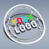 Étiquette personnalisée transparente en vinyle PVC, impression d'étiquettes, emballage, autocollant imperméable pour bouteille de bougie, autocollant transparent avec logo