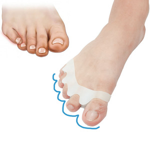 Toe <strong>Protector</strong> Spacer Foot Care Medical Silicone Gel Five-Hole Toe Separator <strong>Bunion</strong> <strong>Protector</strong> - Product Image 2