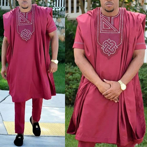 Abito Rosso Caldo H & D per Uso Quotidiano, Design Tradizionale, Abiti da Sposa Africani alla Moda - Product Image 1